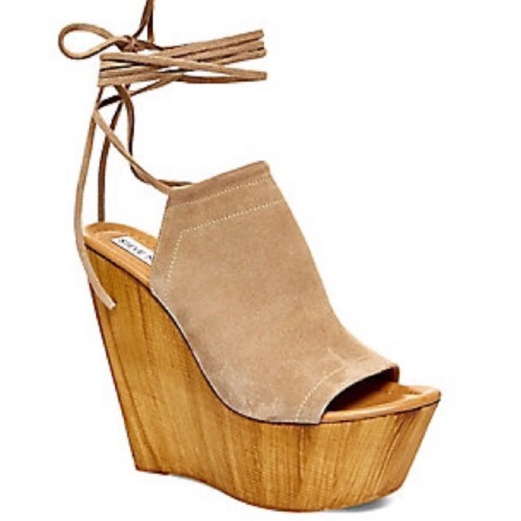 Steve Madden Shoes - *NEW* Steve Madden Suede Bonelli Wedge Platforms